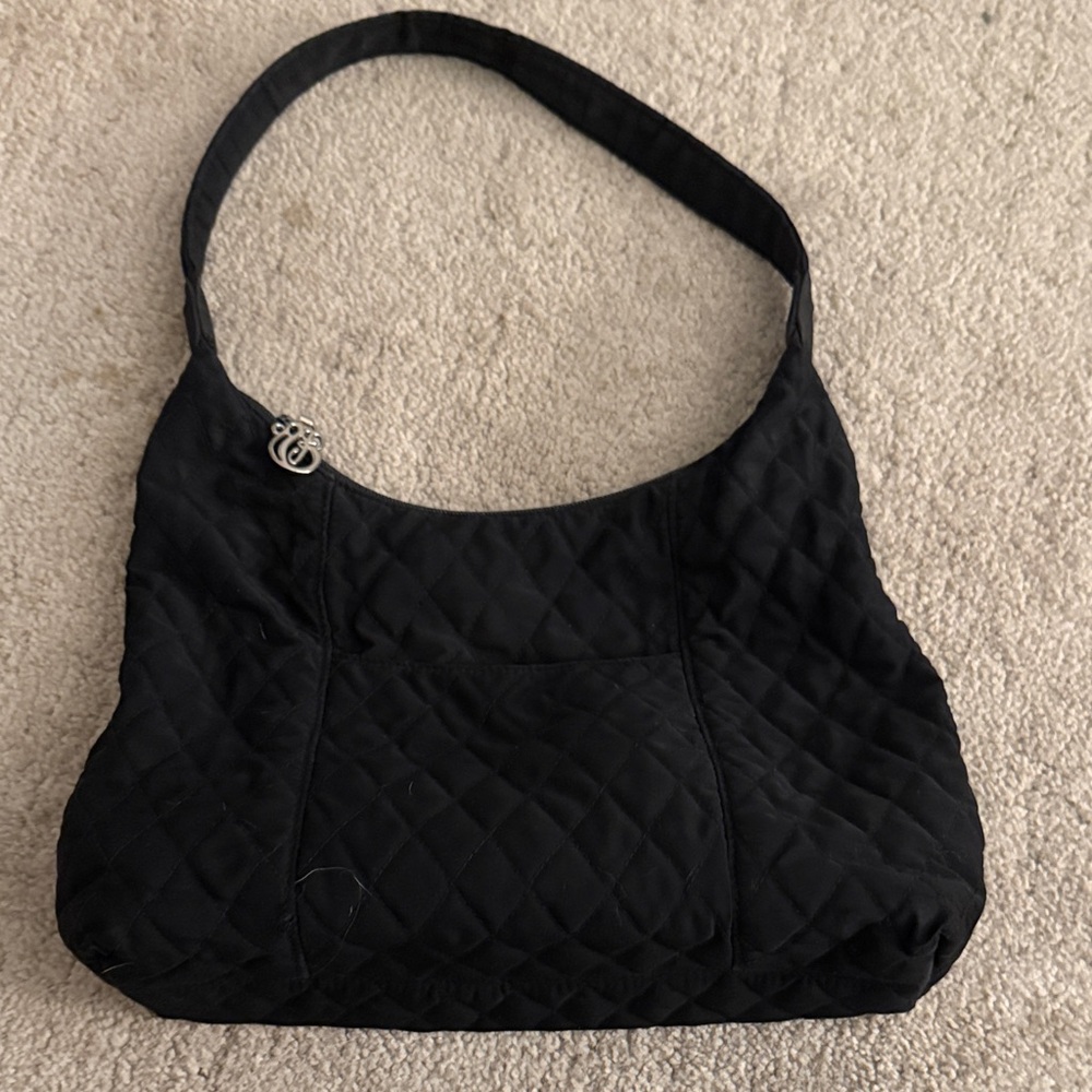 Vera Bradley vintage Black quilted Shoulder Bag